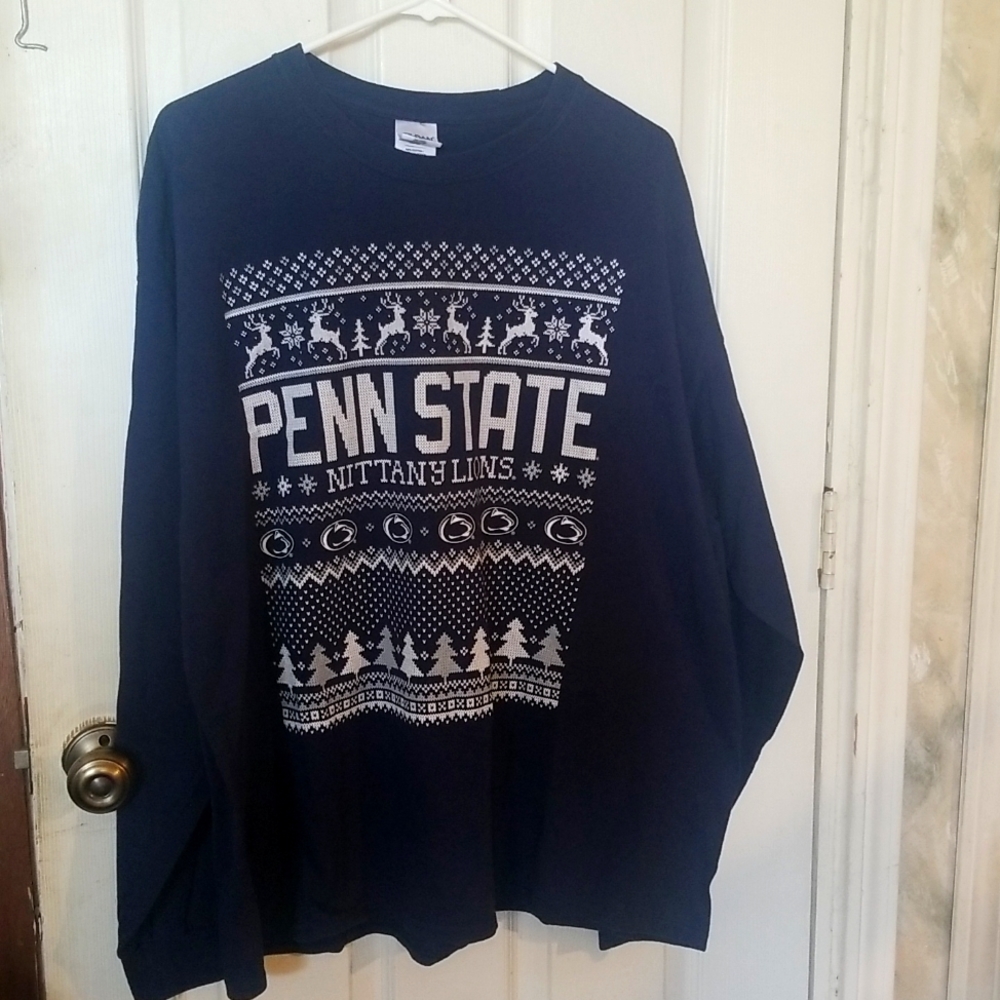 Gildan Penn State Mitanny Lions Christmas Shirt 2XL
